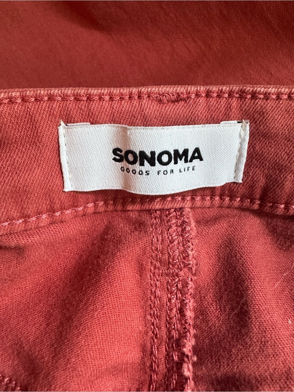 Sonoma Coral Pink Cropped Wide-Leg Jeans 4 - Picture 4 of 6